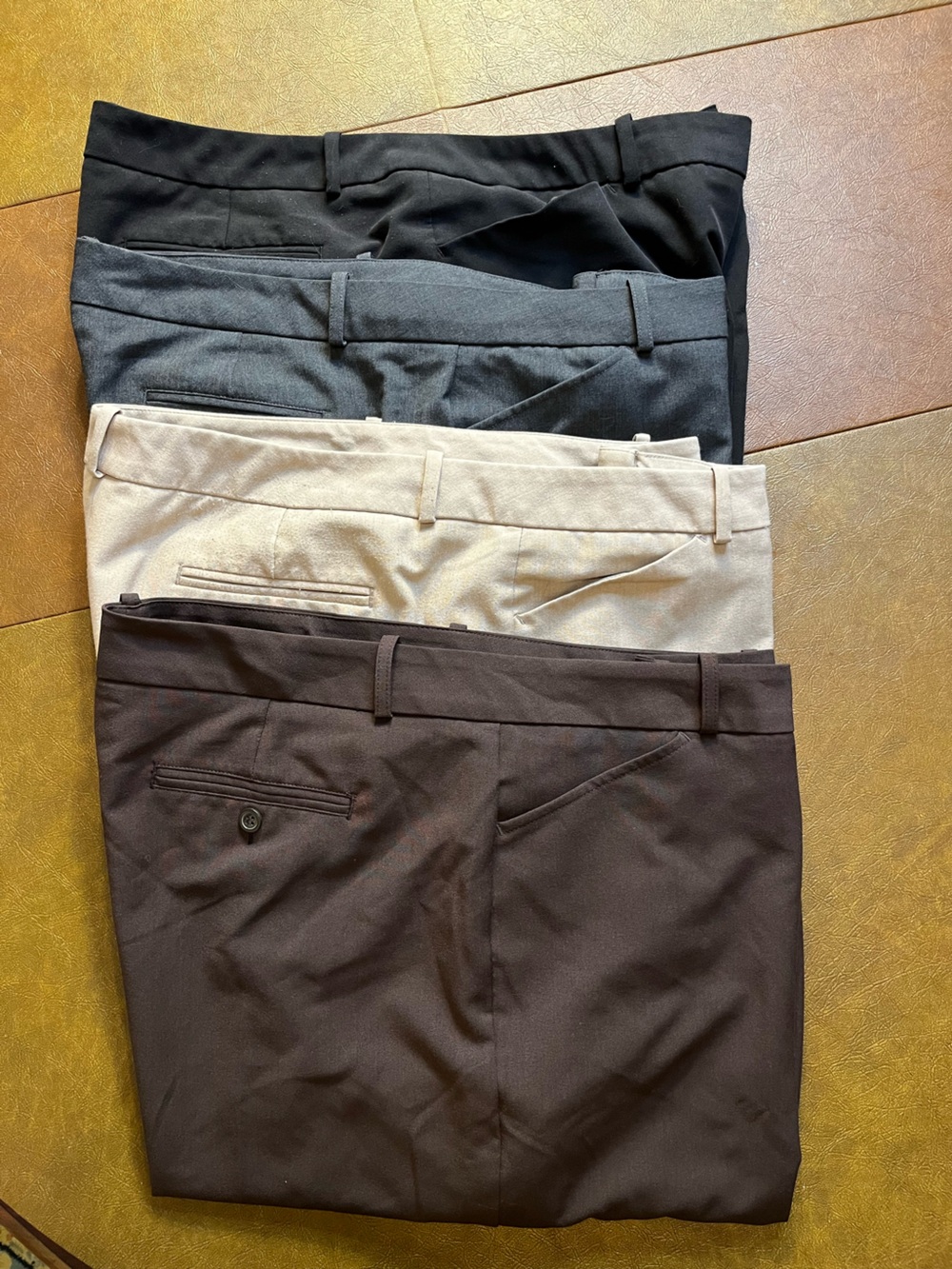 Worthington Dress Trouser Bundle Black, Charcoal, Light Tan, Brown Size 20 Tall